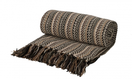 Recycled Cotton Plaid Pip Naturel